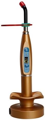 Dental LED Curing Light Curing Lamp Wireless Cordless 1500mw Gold SD-004