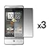 3 Pack of Premium Crystal Clear Screen Protectors for HTC Hero [Accessory Export Packaging]