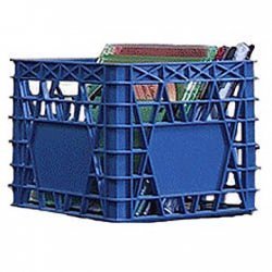 Mini Milk Crate - Blue (Blue) (4.5