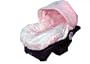 Itzy Ritzy Baby Ritzy Rider in Pink Toile Minky & Pink Minky Dot Infant Car Seat Cover