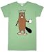 DAM TIRED Beaver One Size Adult night sleep SHIRT NWT
