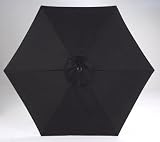 ACE TRADING -SOUTHERN SALES & UMB-440296 LIVING ACCENTS MARKET UMBRELLA BLACK 9'