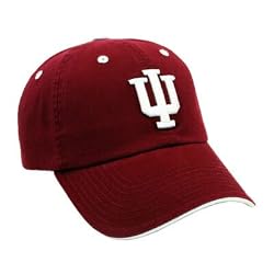 NCAA Indiana Hoosiers Adult Adjustable Hat, Crimson