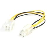 StarTech.com P4 Power Extension Cable - Power extender - 4 pin ATX12V (M) - 4 pin ATX12V (F) - 8 in