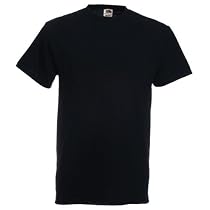 Fruit of the Loom Heavy Cotton T-Shirt - Black Large (41-43¨)