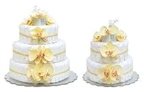 ~ Bloomers *Yellow Orchids* Baby Diaper Cake