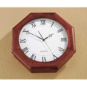 Octagon Gun Clock Dark Oak, DARK OAK