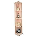Designer Wine Rack Kit - Vertical Quarter Round Shelf Rack (Redwood Classic