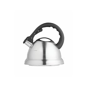Master Class Stainless Steel Whistling Kettle with Flip Spout 2.3 Litres (4 Pints)