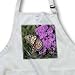 Monarch Butterfly on a Blazing Star Flower - BLACK Full Length Apron With Pockets 22w X 30l
