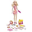 BARBIE DOLL AND KITCHEN ACCESSORY SET