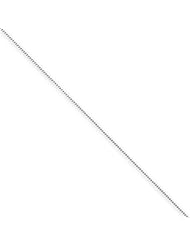 .6mm, 14 Karat White Gold, Diamond-Cut Curb Chain - 16 inch