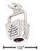 Sterling Silver Chinese Food take-out Box Charm - JewelryWeb