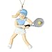 Female Tennis Player Holiday Christmas Tree Ornament