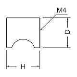 シロクマ 真チュウニューカットツマミ 20Φ ホワイト KB-2