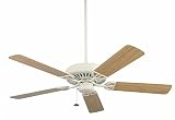 Fanimation TF100AW Edgewood Standard Fan - Antique White Traditional Ceiling Fan 52 Blade Span