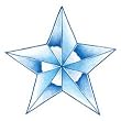 No. II Star Glow-n-Dark Temporary Tattoo 3x3