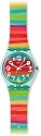 Swatch - GS124 - Color The Sky - Montre Femme - Quartz analogique - Cadran Multicolore - Bracelet Plastique Multicolore