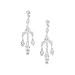 Sterling Silver Cubic Zirconia Chandelier Earrings