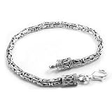 Sterling Silver Bali Byzantine Necklace/Chain - Length: 18 - Width: 2.5mm