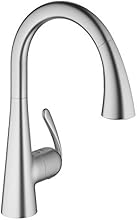 Grohe 32298DC1 LadyLux3 Cafe Dual-Spray Kitchen Faucet with Pull-Down Spout, Super Steel