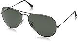 Ray-Ban Men's Aviator Large Metal Polarized Aviator Sunglasses, Grey  Frame, 62 mm