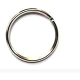 Liroyal 50pcs 35MM Split Key Chain Ring Connector Keychain with Nickel Plated