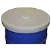 Dixie Poly DC-35 Polyethylene Drum Dust Cover, For 35 gallon Drum, 21.5" Outside Diameter x 2.5" Side Lip, White, Pack of 2