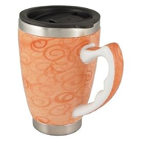 12 oz. Pearl Abba Stracta Terra Cotta Mug