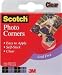3M Scotch Photo Corners Self Adhesive 250/Box, Clear