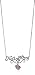 Hello Kitty "Nameplate" White Sapphire And Diamond Necklace, 18"