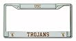 USC Trojans Chrome License Plate Frame