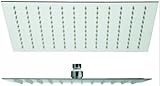 La Torre Rectangular Rain Shower Head EXTRA RECT CHR