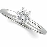 1.33 Carat Diamond Choice of White or Yellow Gold 14k Bridal Engagement Ring Round J I2