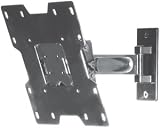 Peerless PP740 Pivoting Arm Wall Mount for 22 to 40 Flat Panel Displays (Gloss Silver)