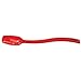 HUBERT Red Plastic Serving Spoon Perforated Red Break Resistant Polycarbonate Buffet Spoon - 10" L