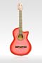 Beginner 38" Pink Acoustic Guitar Set with Gig Bag and Accessories