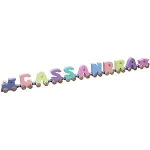9 Letter Pastel NameTrain by 