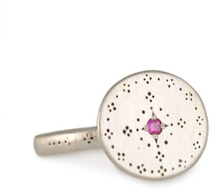 ADEL CHEFRIDI- Nostalgia Ring with Pink Sapphire