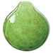 Lampwork Glass Copper Foil Lime Green Dome Pendant 42mm