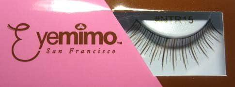 Eyemimo Natural-looking False Eyelashes in Hard-to-find Brown with Traveling Pouch and Semi Permanent Glue Included