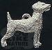 Pewter Jack Russell Keychain
