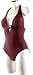 Suchen : DESIGN Neckholder Badeanzug Aubergin mit Zierelement , Gr.:38