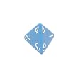 Chessex Opaque 16mm Light Blue and white d4