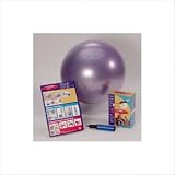 Fitball   PKG FB65 PUR   Fitball and Pump Exercise Ball Package   Purple   25.5 in.   65 CM