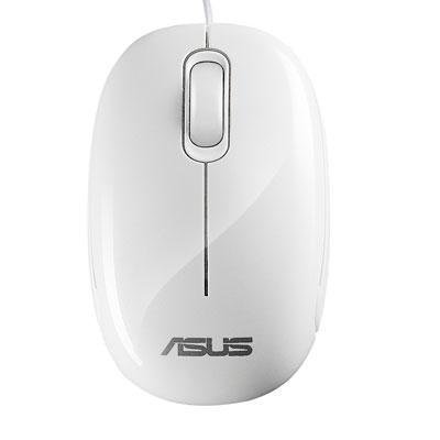 New Asus Usb Seashell Optical Mouse White 1000 Dpi High Sensor Resolutio Stylish Compact Design