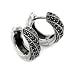 Twisted Marcasite Huggie Earrings