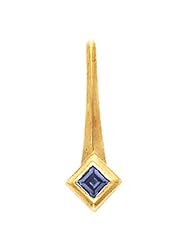 18K Yellow Gold Tanzanite Pendant -- LIFETIME WARRANTY