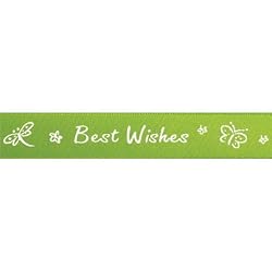 CitiRibbon Best Wish 5/8" (25 yds) Green