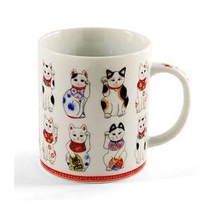 New 8 Ounce Maneki Neko/Lucky Cat Mug Made In Japan